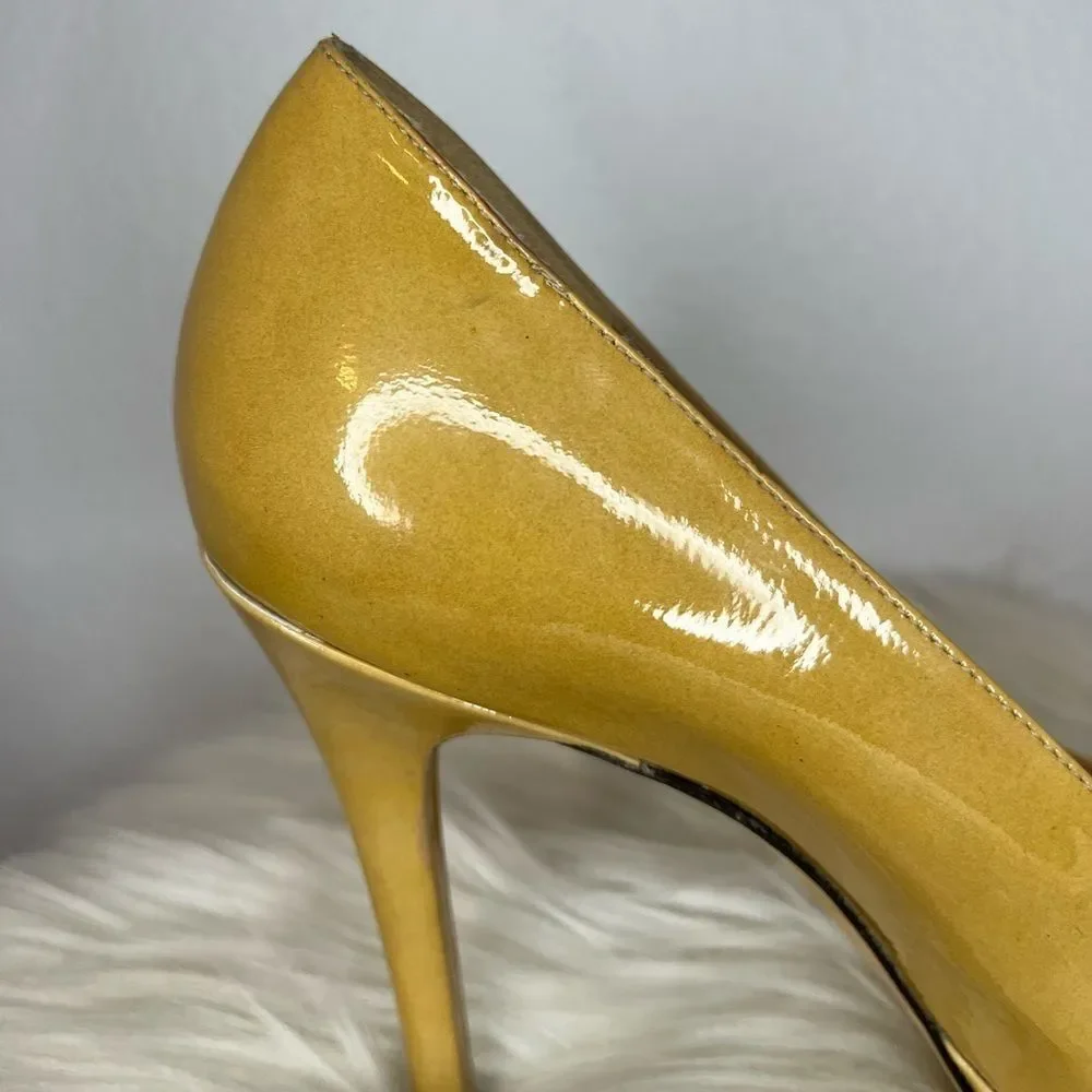 Stuart Weitzman Yellow Patent Leather Pumps​​​ - Picture 11 of 16
